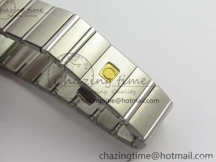 0402 Constellation Ladies 27mm ZF 1:1 Best Edition SS Blue MOP Dial on SS Bracelet ETA Quartz Youthful 7942